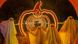Setiap tanggal 31 Oktober, beberapa negara merayakan hari Halloween. (Julio Cesar AGUILAR/AFP)
