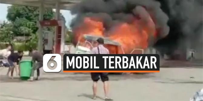 VIDEO: Mobil Terbakar Setelah isi BBM di SPBU