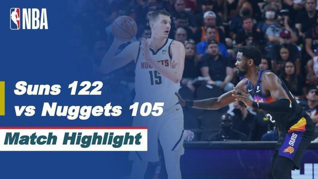 Berita video highlights kemenangan Phoenix Suns atas Denver Nuggets pada gim 1 semifinal wilayah barat NBA Playoffs 2021, Selasa (8/6/2021) pagi hari WIB.