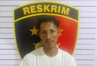 Pelaku pembacokan driver ojol di Bandar Lampung diringkus polisi. (Liputan6.com/Istimewa).