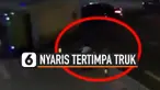 thumbnail nyaris tertimpa truk
