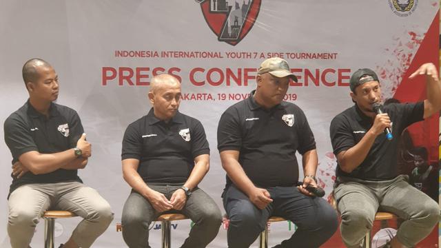 INAFOOTBALL saat jumpa pers penyelenggaraan JAKARTA SEVEN SOCCER (J7S), turnamen sepak bola internasional usia muda 7 a side (7v7) pertama di Indonesia.