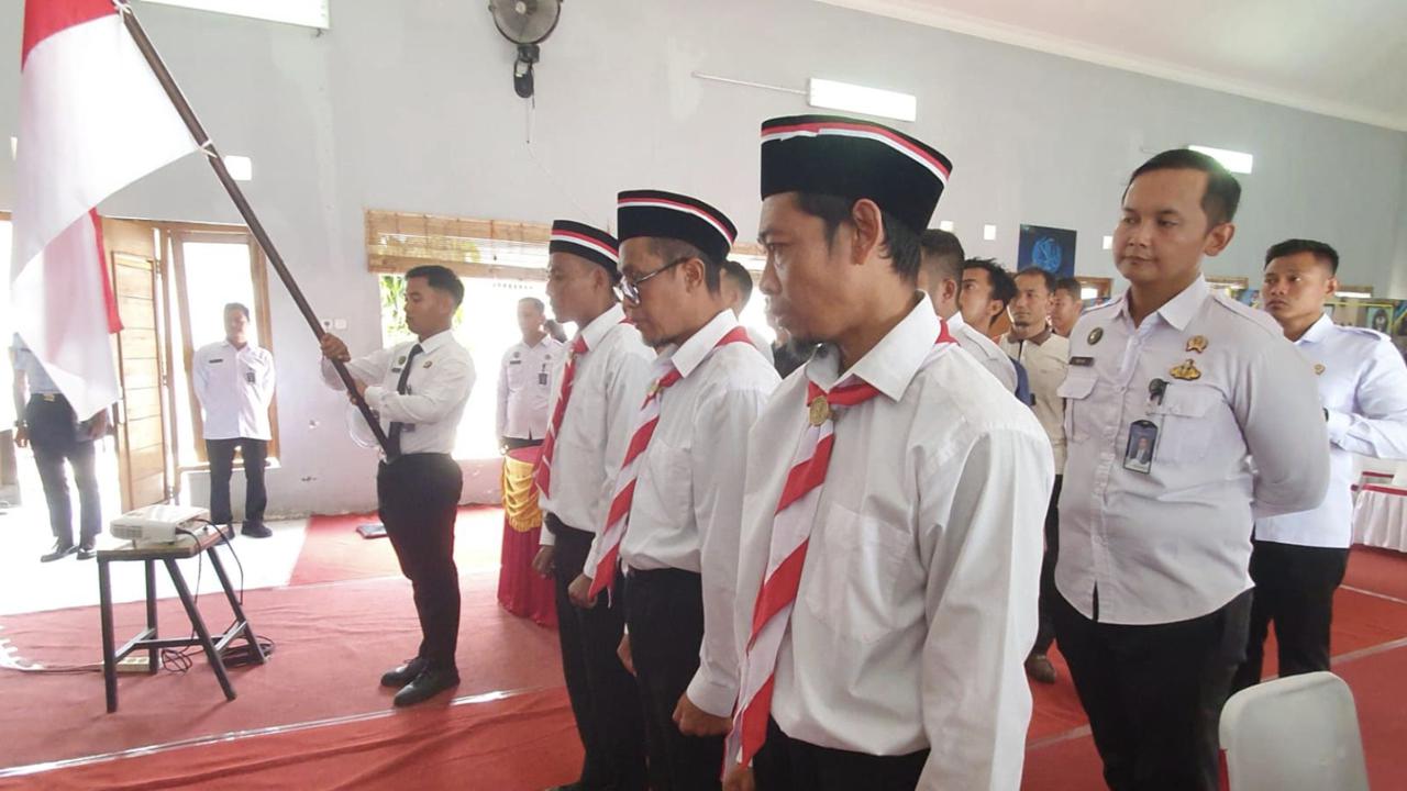 Tiga Napiter Lapas Slawi Ikrar Setia NKRI, Lakukan Penghormatan ke Merah Putih