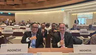 Wamenaker Immanuel Ebenezer menghadiri Konferensi Perburuhan Internasional ke-113 di markas besar ILO dan Kantor PBB di Jenewa, Swiss. (Dok Humas&nbsp;Kemnaker)