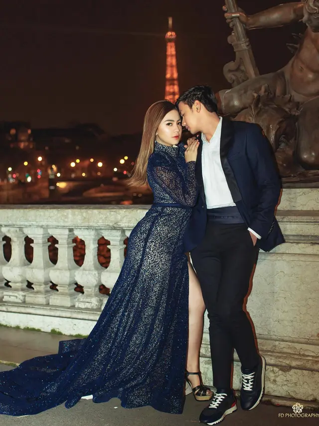5 Pemotretan Felicya Angelista dan Caesar Hito di Paris Ini Tampil Romantis