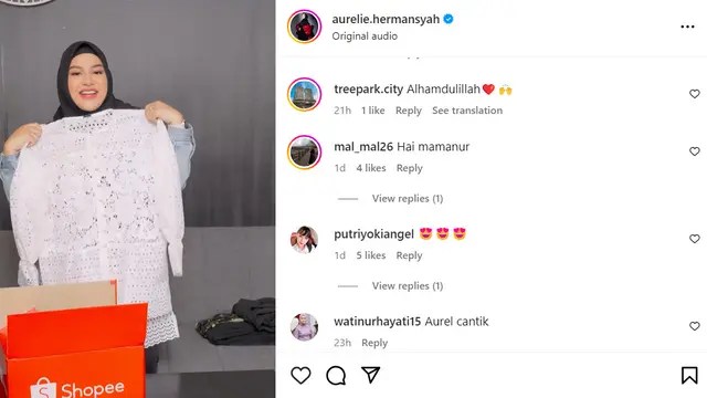 Postingan Aurel Hermansyah