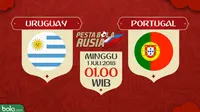 Piala Dunia 2018 Uruguay Vs Portugal (Bola.com/Adreanus Titus)
