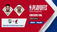 Link Live Streaming NBA Eastern Conference Final : Boston Celtics Vs Miami Heat di Vidio. (Sumber : dok. vidio.com)
