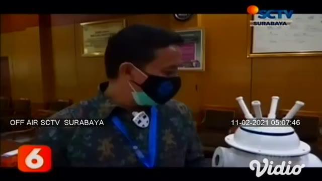 Upaya penanganan pasien Covid-19 di RSUD Dr Soetomo Surabaya, diharapkan lebih maksimal dengan adanya robot otonom multiguna. Bantuan Lembaga Ilmu Pengetahuan Indonesia (LIPI). Robot ini memiliki tiga fungsi.