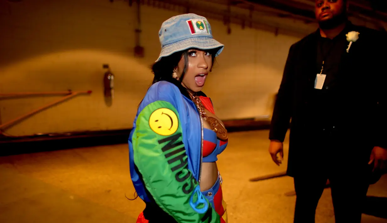 Lewat unggahan instastory yang lalu dihapusnya, Cardi B mengumumkan alasan dirinya merahasiakan kehamilan. (CHRISTOPHER POLK  GETTY IMAGES NORTH AMERICA  AFP)