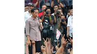 Capres Joko Widodo mendatangi Kabupaten Subang, Jawa Barat, Selasa (17/6/14). (Liputan6.com/Herman Zakharia)