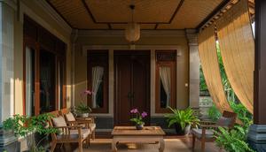 Desain Teras Rumah Sederhana yang Adem dan Nyaman (Sumber: gemini.com)