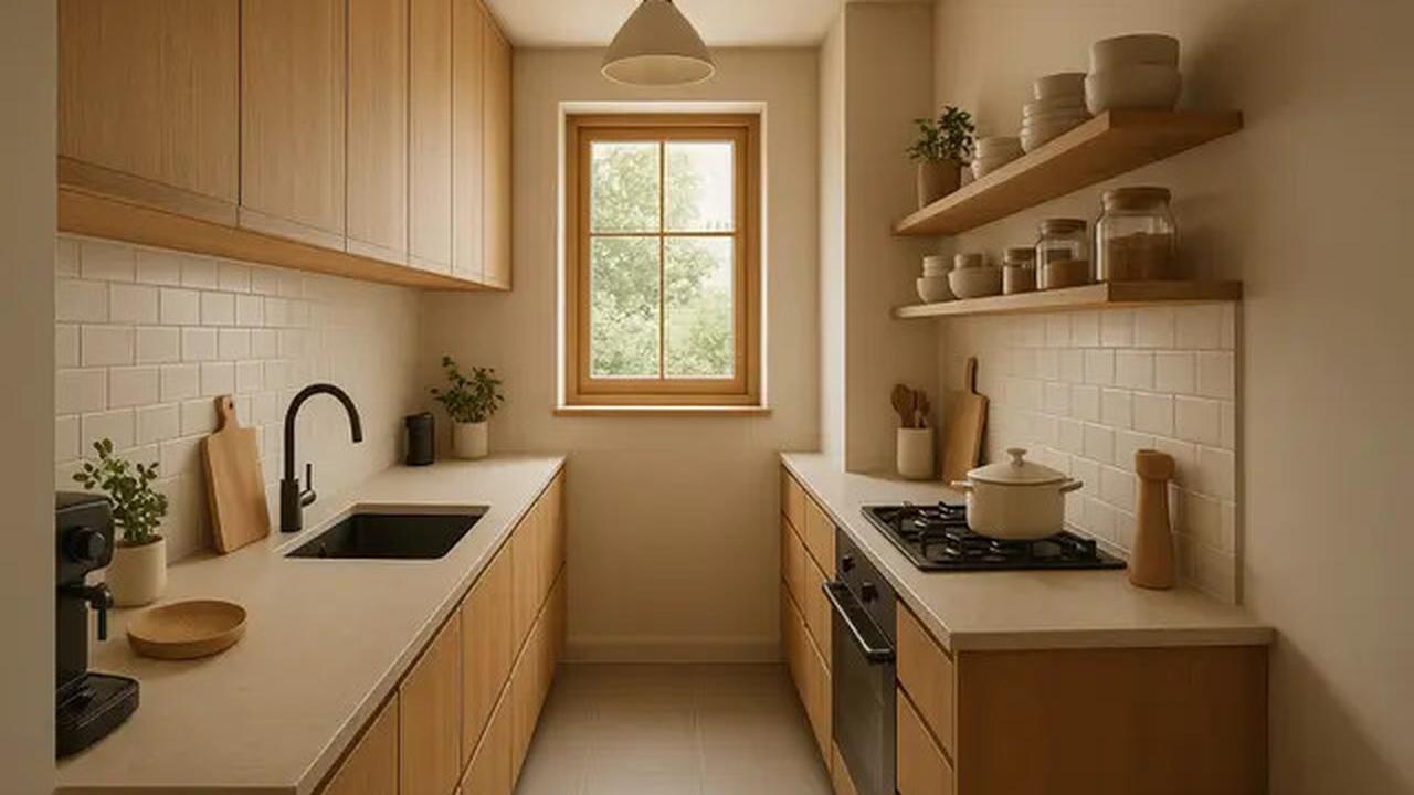8 Desain Dapur Kecil Memanjang ke Samping, Solusi Ruang Terbatas yang Tetap Estetik di 2025