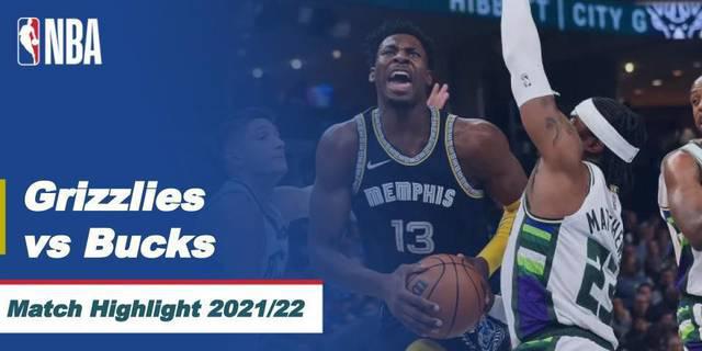 VIDEO: Laga Seru, Memphis Grizzlies Bungkam Milwaukee Bucks di NBA Hari Ini