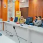 Wakil Ketua Komisi III DPR RI Ahmad Sahroni menjalani ujian Seminar Hasil Penelitian (SHP) untuk disertasinya di Universitas Borobudur, Jakarta Timur. (Foto: Istimewa).