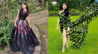 Gaya Pemotretan Thessa Kaunang Dengan Dress Panjang, Tampil Menawan. (Sumber: Instagram/tessakaunang_tuiit)
