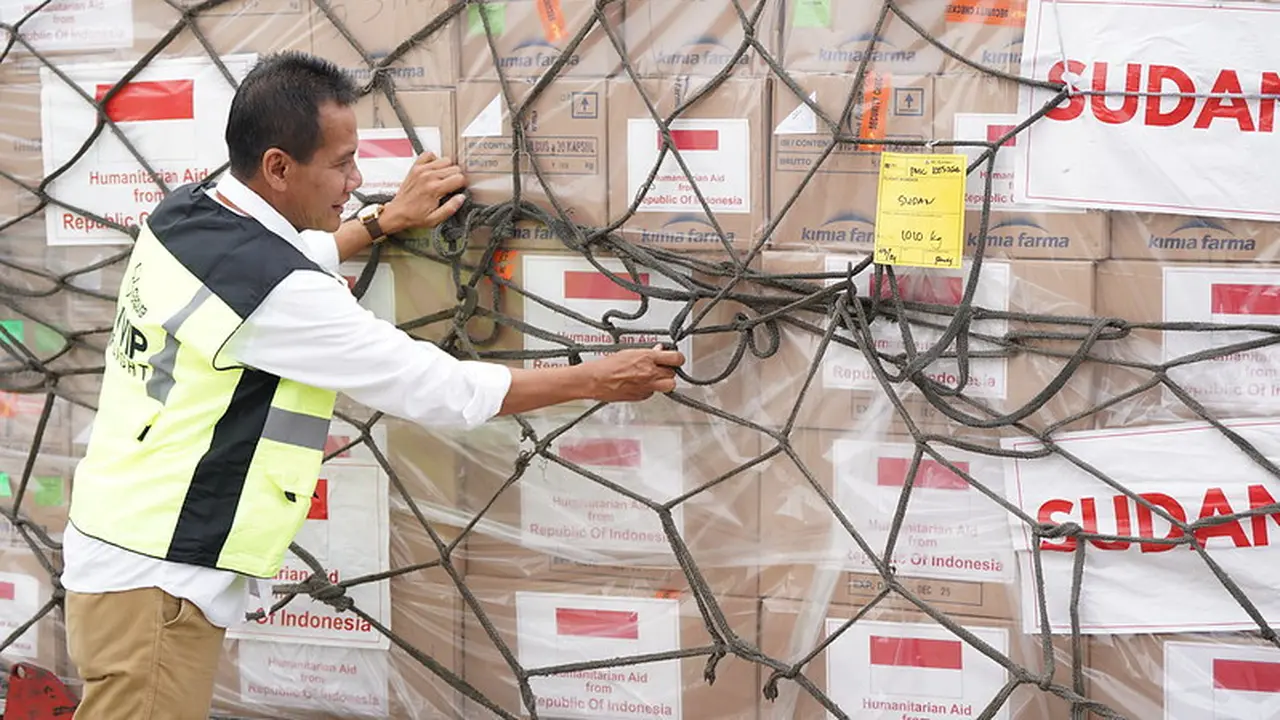 Bantuan Pemerintah Indonesia untuk Warga Terdampak Konflik Gaza yang ada di Sudan pada Rabu, 3 April 2024. (Foto: Dok Sehat Negeriku)