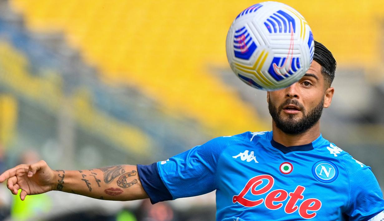 Kontrak Lorenzo Insigne bersama Napoli berakhir pada Juni 2022. Saat ini dirinya tercatat memiliki nilai banderol sebesar 48 juta euro. (Foto: AFP/Alberto Pizzoli)