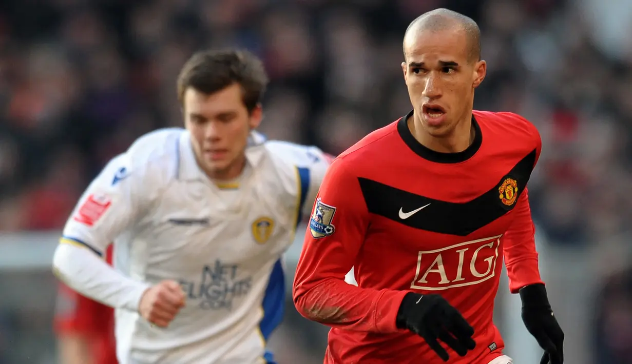 Gabriel Obertan. Gelandang serang Prancis berusia 33 tahun yang sejak Juni 2022 bergabung dengan Charlotte Independence di kasta ketiga MLS ini tercatat pernah bermain di Liga Inggris bersama Manchester United dan Newcastle United. MU dibelanya selama 2 musim mulai 2009/2010 hingga 2010/2011 dan hanya tampil dalam 14 laga di Liga Inggris. Sementara Newcastle diperkuatnya selama 5 musim mulai 2011/2012 hingga 2015/2016 dan total tampil dalam 58 laga di Liga Inggris dengan torehan 2 gol. (AFP/Paul Ellis)