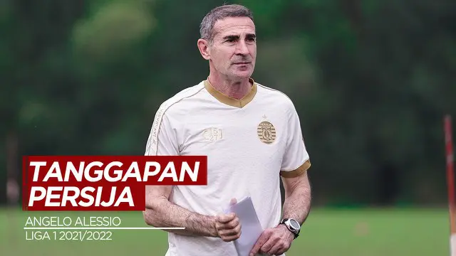 VIDEO: Tanggapan Pelatih Persija Jakarta, Angelo Alessio Soal Ditundanya Liga 1