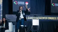 Deputi Layanan Digital dan Customer Care, Faizal Rachman yang mewakili Direktur Pelayanan BPJS Ketenagakerjaan dalam sebuah diskusi panel pada gelaran Indonesia 4.0 Conference & Expo 2024 (27/8/2024).