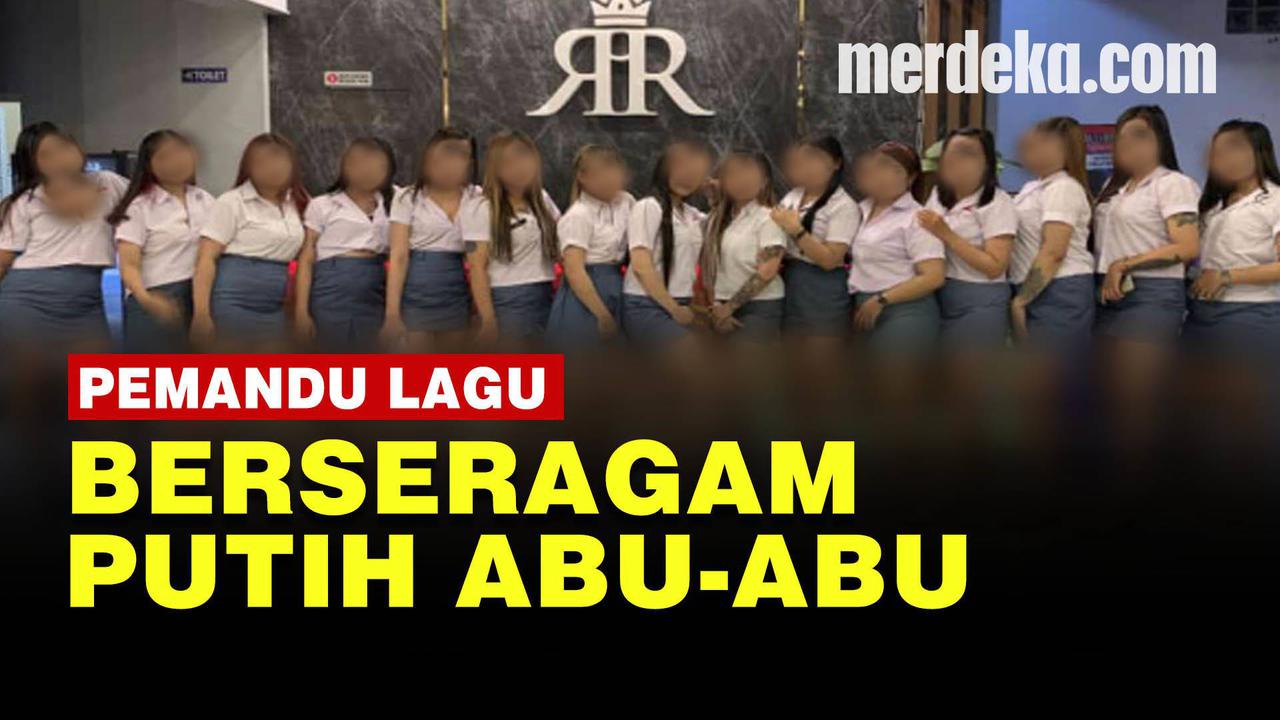 VIDEO: Penampakan Pemandu Lagu Pakai Putih Abu-Abu Mirip Seragam SMA