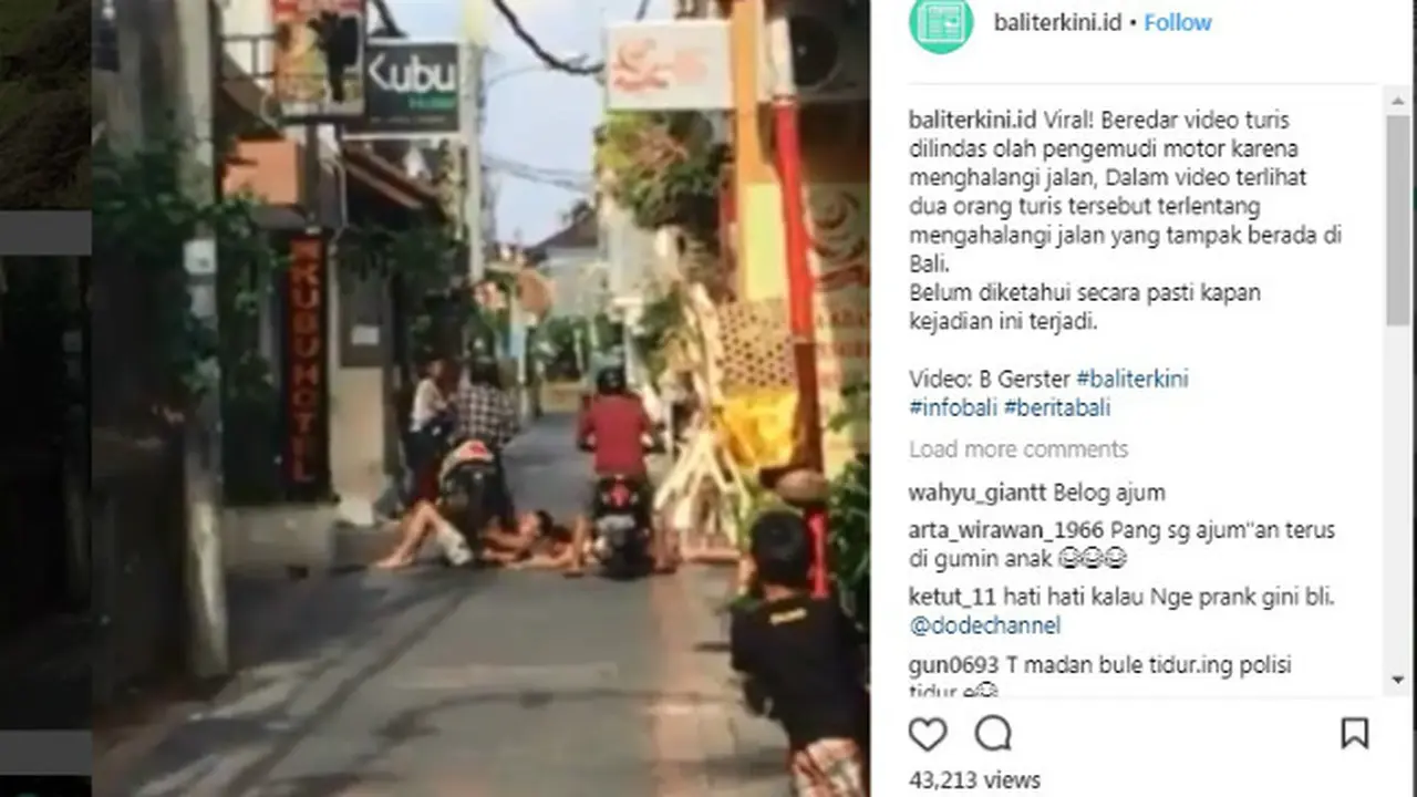 Bule Dilindas di Bali