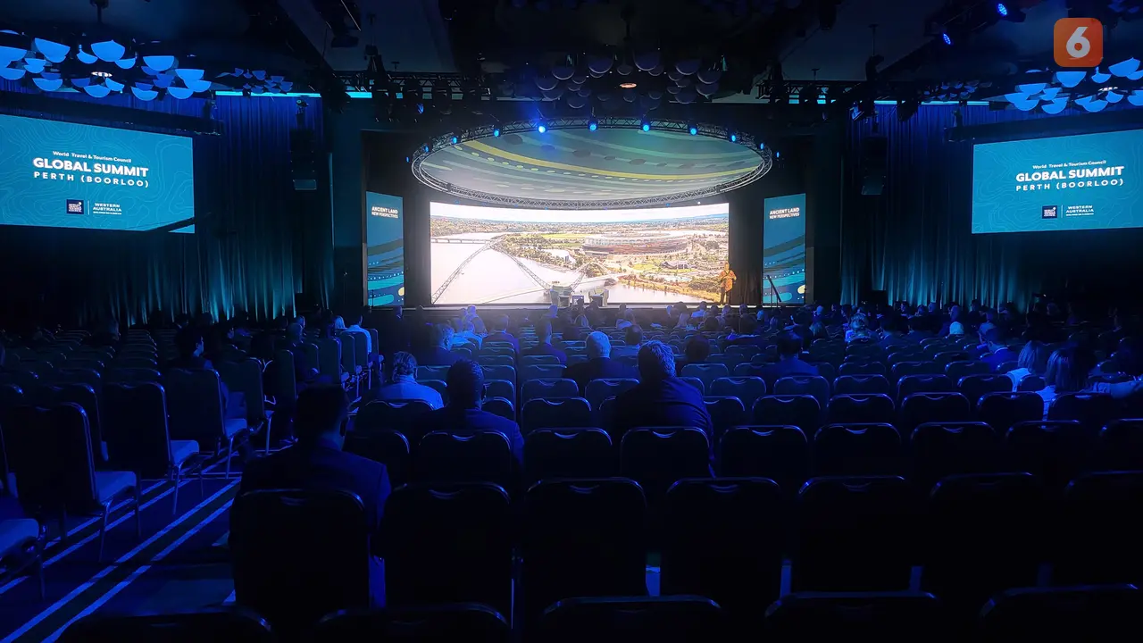 World Travel & Tourism Council (WTTC) meluncurkan Together in Travel pada Global Summit 2024 di Perth, Australia Barat, Kamis (10/10/2024) (Dok. Liputan6.com/Aji Sidharta).