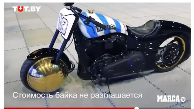 Sepeda motor Harley Davidson peninggalan Diego Maradona