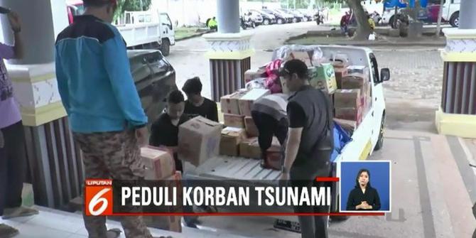 Sejumlah Bantuan untuk Korban Tsunami di Lampung Selatan Terus Mengalir