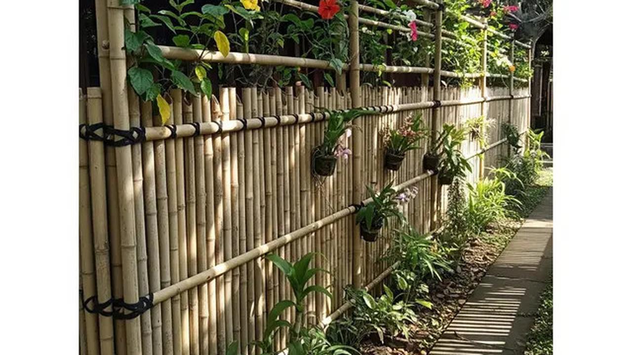 Cara Membuat Pagar Kebun Rumah dari Bambu, Bisa Cegah Ular Masuk