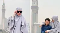 7 Potret Miro Materazzi, Anak Okie Agustina dan Gunawan Dwi Cahyo, Jalani Umrah Bersama Sang Ibu