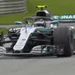 Pembalap Mercedes, Valtteri Bottas, merebut pole pada kualifikasi F1 GP Austria di Sirkuit Red Bull Ring, Sabtu (30/6/2018), (Twitter/F1)