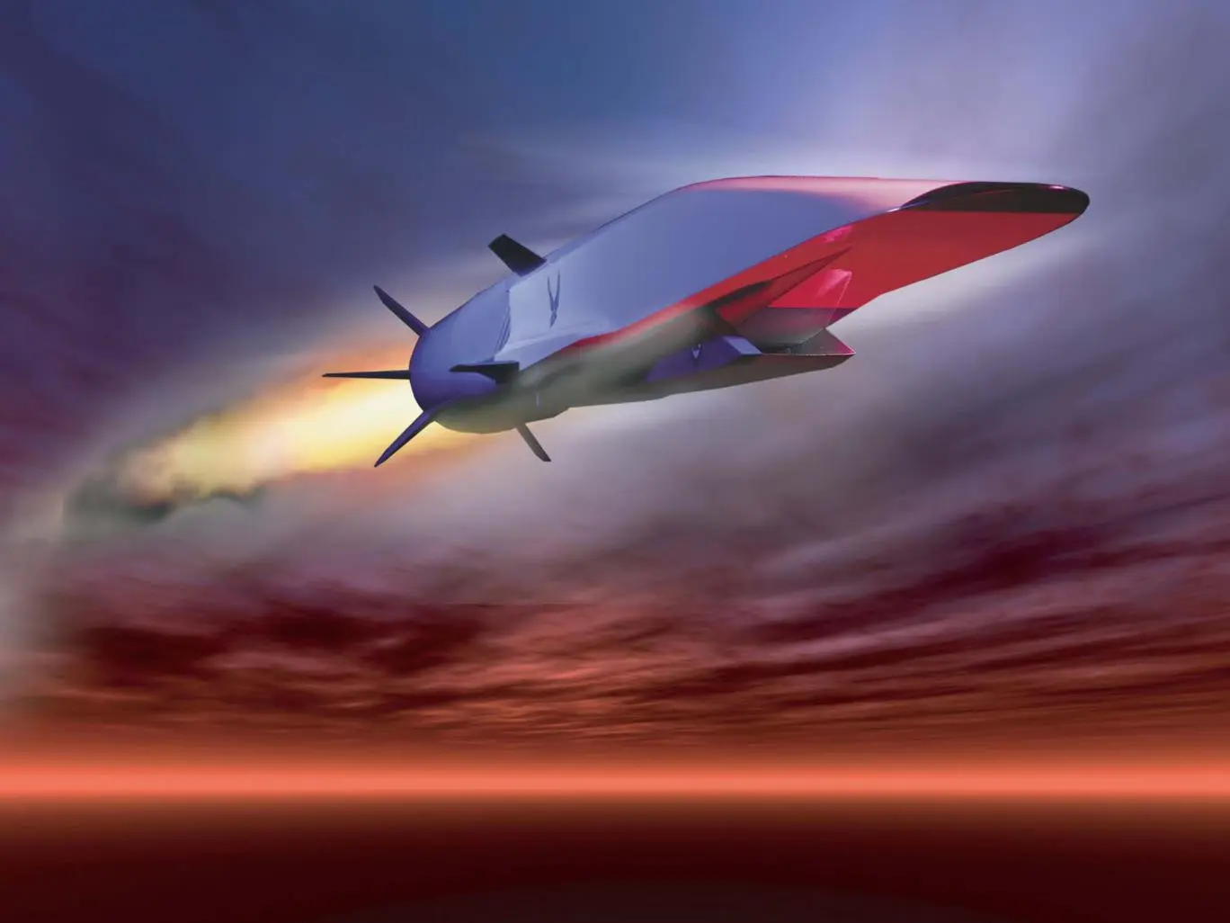  X-51A Waverider, prototipe misil hipersonik milik AS (US Air Force graphic/Independent)