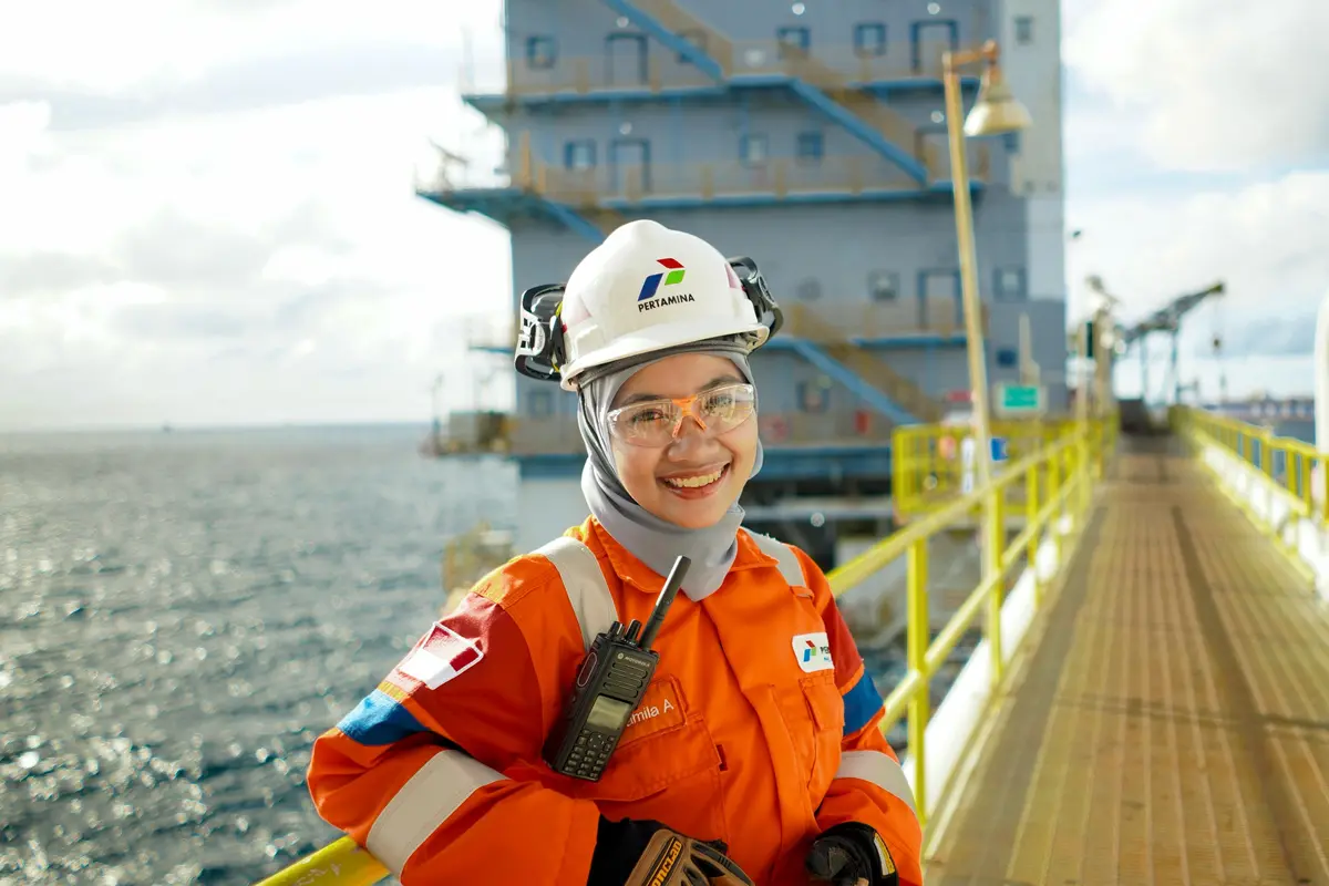 Production Well Operator di Pertamina Hulu Energi Offshore North West Java (PHE ONWJ), Difa Kamila Anjani (Istimewa)