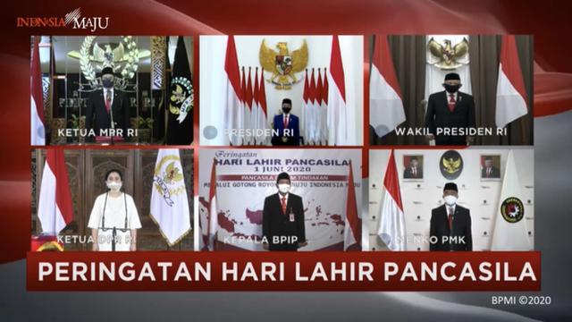 Upacara Peringatan Hari Lahir Pancasila, (1/6/2020).