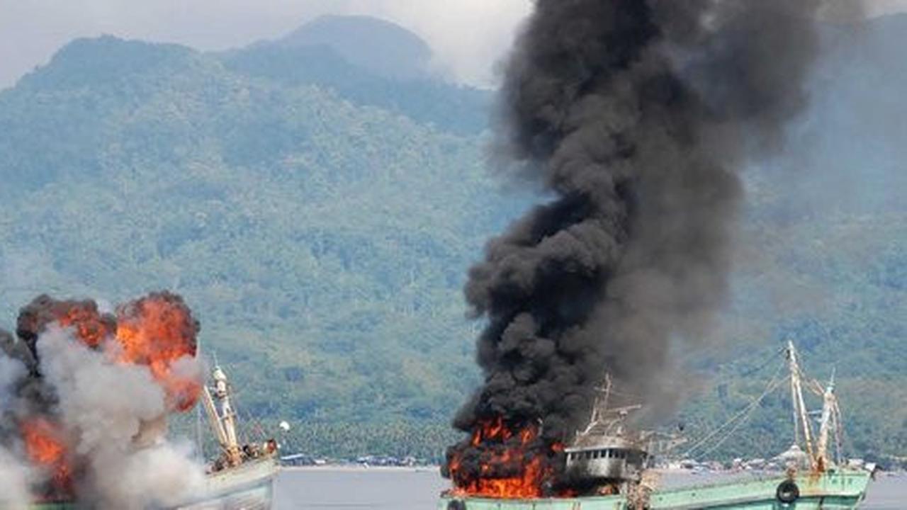 Aksi penenggelaman kapal Menteri Susi terkenal hingga Australia