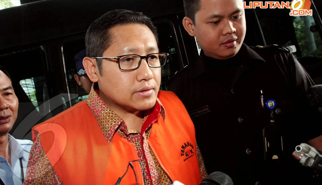 Dalam pemeriksaan ini, Anas belum kunjung menyerahkan data dan informasi terkait dana kampanye Partai Demokrat pada 2009 (Liputan6.com/Faisal R. Syam)