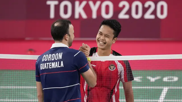 Foto: Tambahan Kado Manis untuk Indonesia, Anthony Ginting Persembahkan Medali Perunggu Bulu Tangkis Tunggal Putra Olimpiade Tokyo 2020