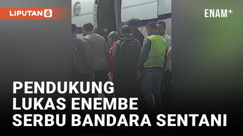 VIDEO: Lukas Enembe Diterbangkan ke Jakarta, Massa Serbu Bandara Sentani
