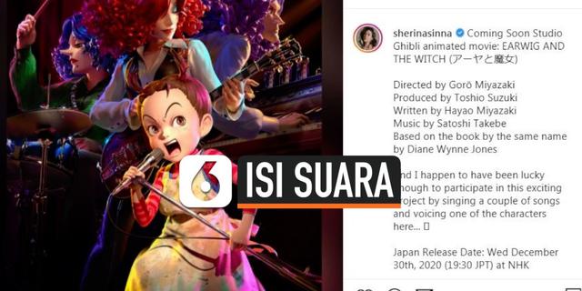 VIDEO: Sherina Munaf Isi Suara di Film Animasi Terbaru Studio Ghibli