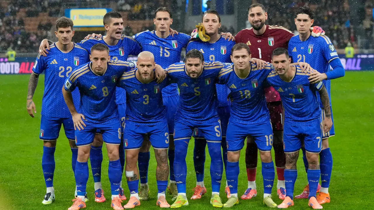 Starting XI Timnas Italia saat melawan Norwegia