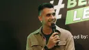 Pesepak bola, Nadeo Argawinata, memberikan keterangan saat menghadiri konferensi pers kampanye terbaru Garnier Men #BeraniLebih di Jakarta, Rabu, (14/6/2023). Dalam kampanye terbaru tersebut, Garnier Men mendukung para pria untuk menjadi versi terbaik diri mereka. (Bola.com/M Iqbal Ichsan)