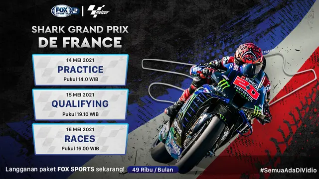 Jadwal MotoGP Seri Prancis 2021
