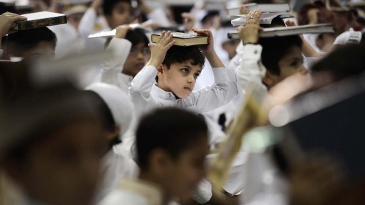 Keceriaan bocah di Bahrain belajar baca Alquran