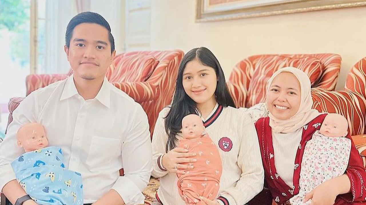 Potret Kaesang dan Erina Kompak Ikut Kelas Newborn Care, Belajar Cara Pakaikan Popok Hingga Mandikan Bayi