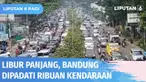 Kepadatan Minggu (16/05) pagi sudah terlihat di GT Pasteur. Kepadatan kendaraan terjadi sejak gerbang tol hingga Jalan Djunjunan dan Sukajadi. Libur panjang akhir pekan dimanfaatkan warga untuk berlibur ke sejumlah objek wisata.