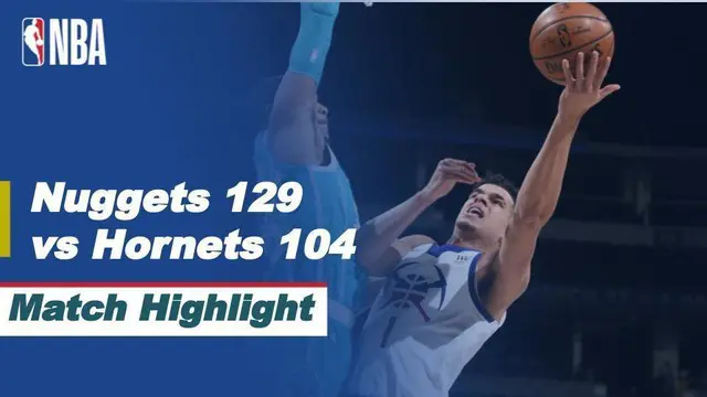 Berita video highlights NBA 2020/2021 antara Denver Nuggets melawan Charlotte Hornets yang berakhir dengan skor 129-104, Kamis (18/3/2021) pagi hari WIB.