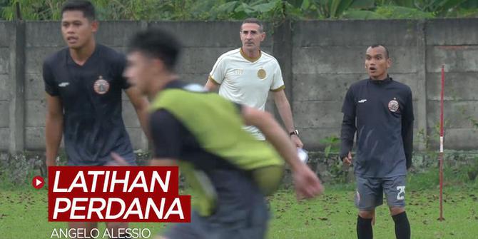 VIDEO: Latihan Perdana Angelo Alessio Bersama Persija Jakarta