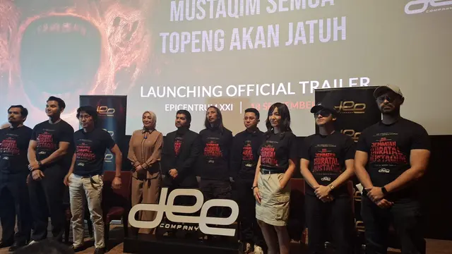 Peluncuran trailer film Jembatan Shiratal Mustaqim di Epicentrum XXI Jakarta Selatan, Kamis (18/9/2025). (Foto: Dok. Istimewa)